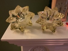 pair of vintage candle holders