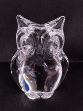 Vintage Crystal Owl By Daum