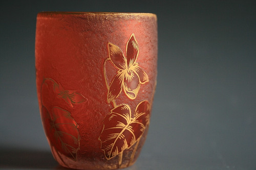 Antique daum acid etched - acid, and