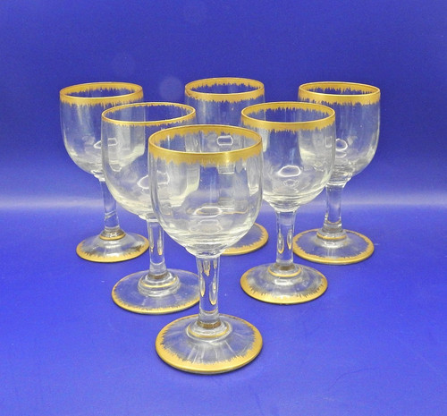 Daum nancy glasses gilt - x,