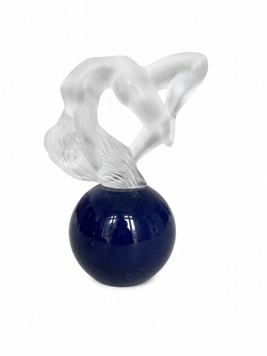 Daum crystal statuette with