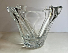 Large Vintage Daum Clear Glass