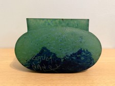 Antique Daum Nancy Blue Green